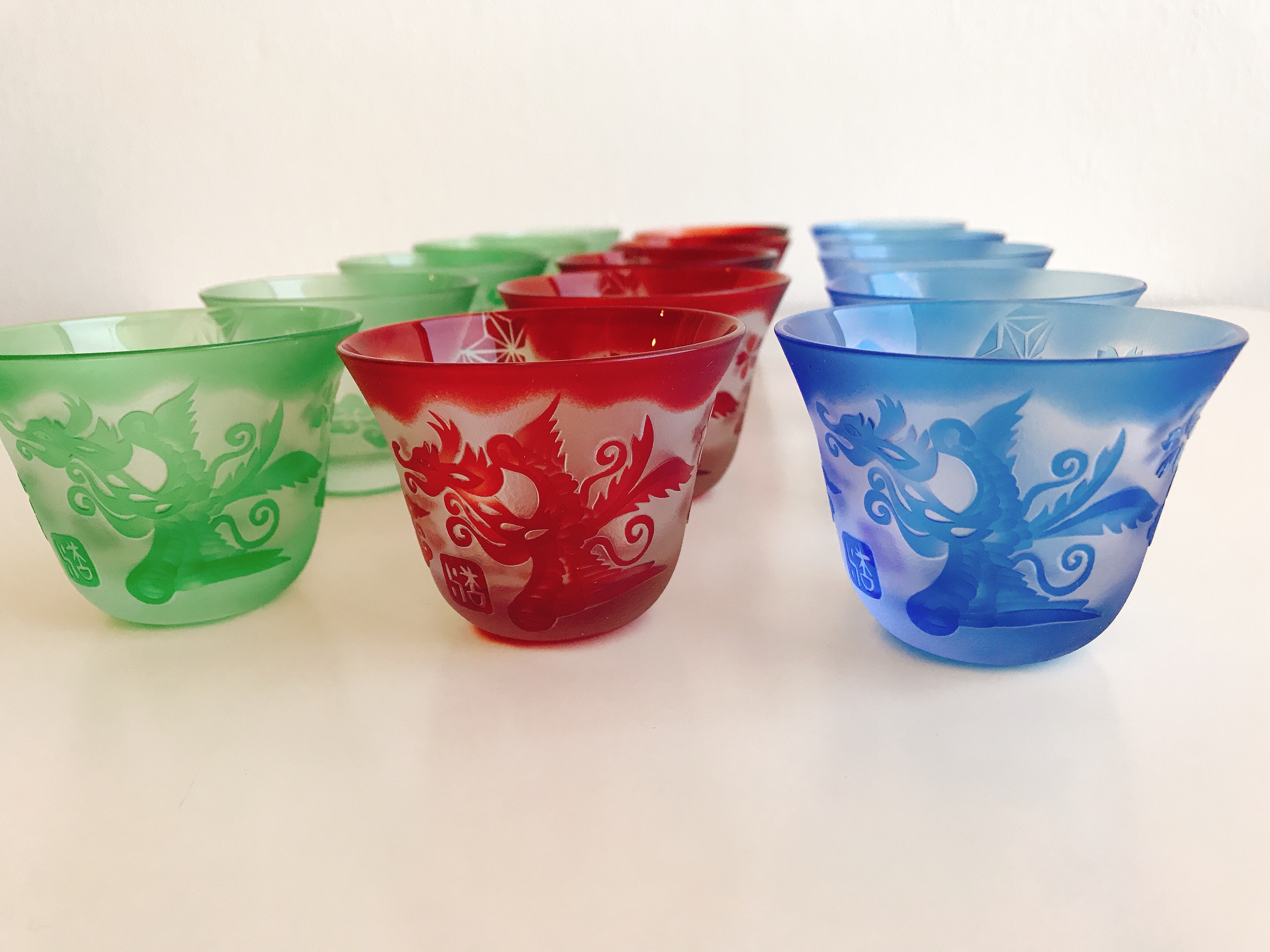 明智光秀家紋入り麒麟おちょこ納品の日々